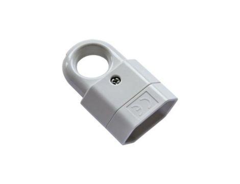 Gniazdko gniazdo PRZENOŚNE PŁASKIE z uchwytem 2.5A 250V BIAŁE GN-11