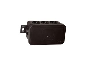 V8 Puszka natynkowa 80x45x41 IP54 czarna 038-05