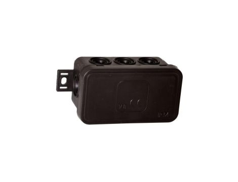 V8 Puszka natynkowa 80x45x41 IP54 czarna 038-05