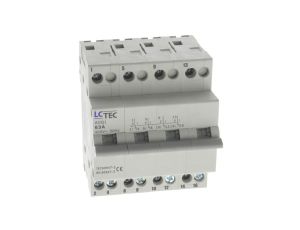 Przełącznik modułowy sieć-agregat agregat-sieć 1-0-2 I-0-II 4P 63A 400V AUQ1