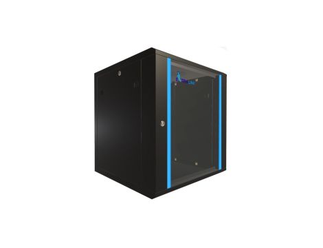 Szafa rack montowana na ścianie Extralink 12U 600x600 Czarna