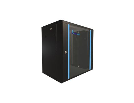 Szafa rack montowana na ścianie Extralink 12U 600x450 Czarna