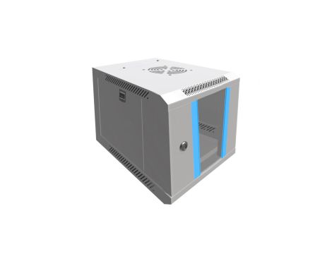 Szafa rack montowana na ścianie Extralink 4U 10 Szara