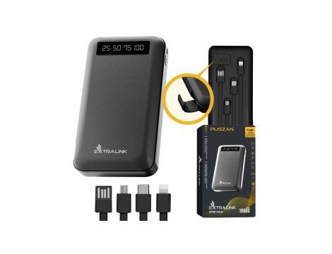 Powerbank Power bank, USB-C Extralink EPB-083 10000mAh Czarny