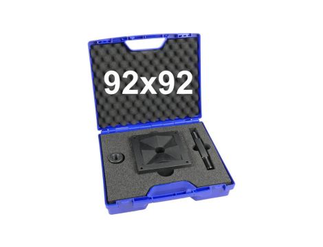 Wycinak kwadratowy do otworów w stali 92x92 mm / Otwornica do blachy 92x92mm / ENERGOTYTAN WK92