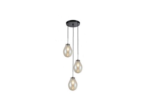 Lampa wisząca z rodziny FONDI do eleganckiego salonu – szklane klosze LP-1214/3P Light Prestige