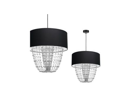 Lampa wisząca ALMERIA BLACK/CHROME 1xE27 MLP6432 Milagro