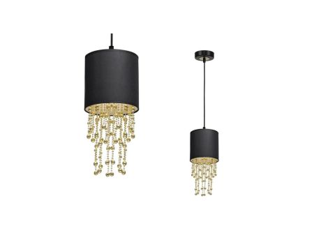 Lampa wisząca ALMERIA BLACK/GOLD 1xE27 MLP6439 Milagro