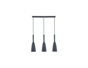 Zwisy na podłużnej podsufitce lampa wisząca szara SOLIN LP-181/3L GR Light Prestige