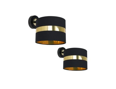 Kinkiet PALMIRA BLACK / GOLD 1xE27 60W MLP6317 Milagro