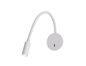 Kinkiet Senise biały do czytania elastyczne ramię z LED 3000K LP-2021/1W WH Light Prestige