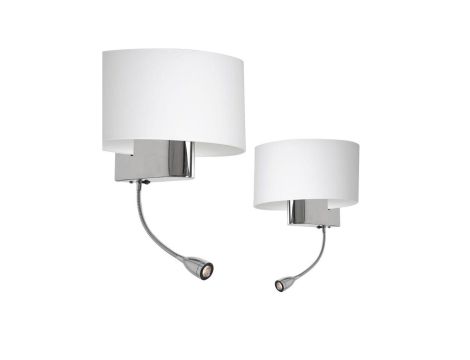 Kinkiet CASINO WHITE/CHROME 1xE27 + 1W LED ML6372 Milagro