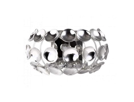 Kinkiet dekoracyjny chromowany FERRARA w stylu glamour z gniazdem E14 LP-17060/1W Light Prestige