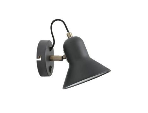 Kinkiet do industrialnych wnętrz z włącznikiem na rozecie ASTMA czarny LP-1122/1W BK Light Prestige