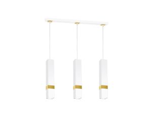 Lampa wisząca VIDAR WHITE/GOLD 3xGU10 MLP6276 Milagro