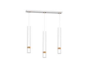 Lampa wisząca JOKER WHITE/WOOD 3xGU10 MLP6302 Milagro