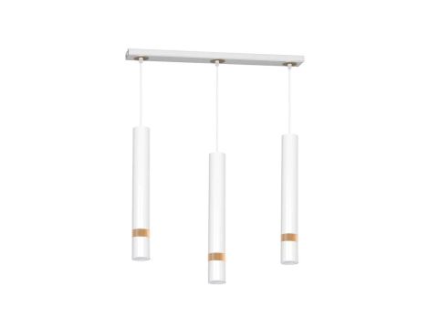 Lampa wisząca JOKER WHITE/WOOD 3xGU10 MLP6302 Milagro