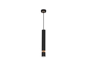 Lampa wisząca JOKER BLACK/WOOD 1xGU10 MLP6305 Milagro