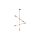 Lampa wiszaca STICKS gold 9076 Nowodvorski