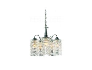 Żyrandol BRIGHT STAR z eleganckimi kryształowymi kloszami 5xE27 LP-812/5P Light Prestige