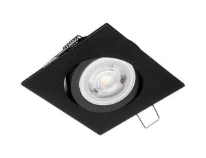 Oczko sufitowe kwadratowe ruchome IP20 Black EKZ329 Milagro