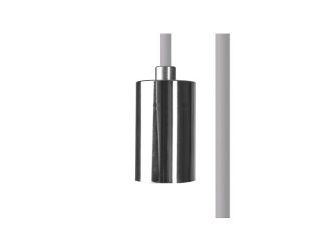 Przewód z oprawką 250cm CAMELEON CABLE E27 2,5 M WHITE/CHROME 8646 Nowodvorski