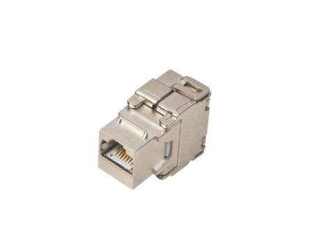 Gniazdo keystone RJ45 STP kat. 6 beznarzędziowe ekranowane Q-LANTEC MKB-S6-1