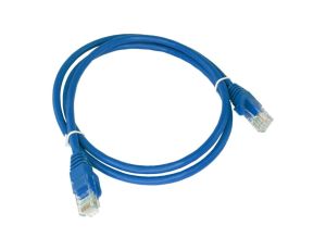 Patch-cord U/UTP kat.6 PVC 1.0m niebieski KKU6NIE1