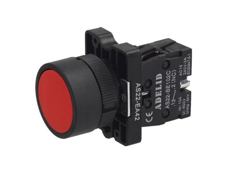 Przycisk sterowniczy czerwony STOP XB2 AS22-EA42