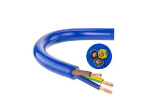 Przewód zasilający sterowniczy elastyczny PUR H07BQ-F 3x1,5 niebieski Elektrokabel /500m/