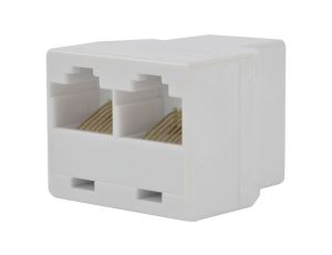 Rozdzielacz telefoniczny RJ45 8P8C 1 gniazdo / 2 gniazda kat.3