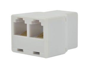 Rozdzielacz telefoniczny RJ12 6P6C 1 gniazdo / 2 gniazda kat.3 24.2020