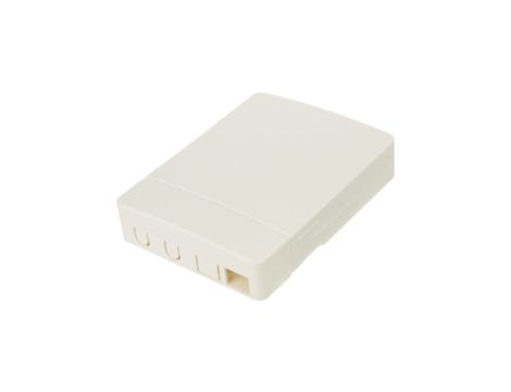 Gniazdo abonenckie światłowodowe FO FTTH na 2 adaptery SC simplex z tacką