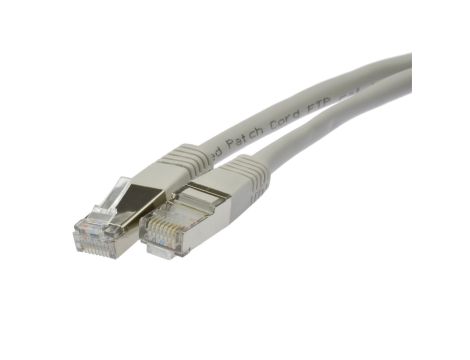 Patchcord FTP kat.5e kabel sieciowy LAN 2x RJ45 linka szary 3m NEKU