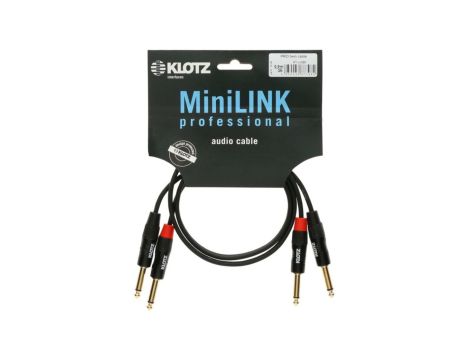 KLOTZ Kabel Audio 2x Jack 6,3mm Mono (wtyk) / 2x Jack 6,3mm Mono (wtyk) 0,9m