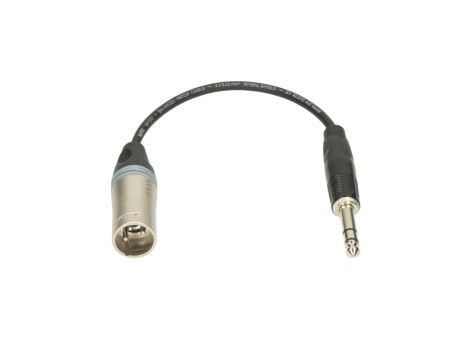 KLOTZ Przejściówka XLR 3-pin (wtyk) / Jack 6,3mm Stereo (wtyk) 0,2m