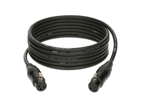 KLOTZ Kabel mikrofonowy adapter XLR 3-pin (gniazdo / gniazdo) na złączach Neutrik 1m