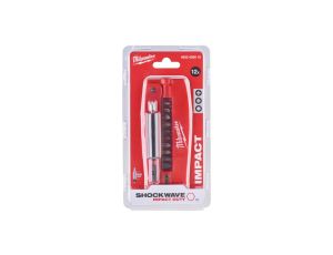Zestaw wytrzymałych udarowych bitów nasadek PH PZ TX 12 szt ze ściągaczem izolacji Drive Guide Shockwave Impact Duty Milwaukee