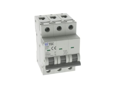 Wyłącznik nadprądowy HBS 3P 3M 3F B 16A 10kA