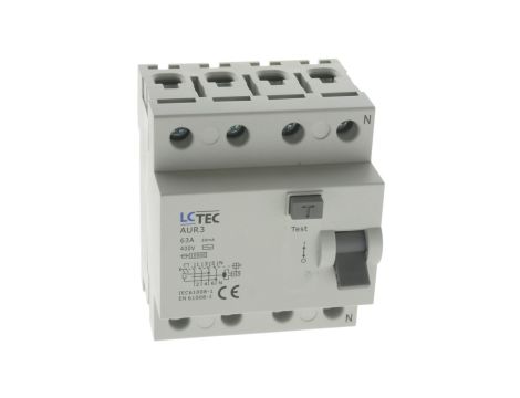 Wyłącznik różnicowoprądowy 4P 63A 30mA AC 10kA