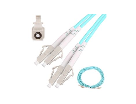 Patchcord Wielomodowy, OM3, Duplex, 3mm, 3m Extralink LC/UPC-LC/UPC