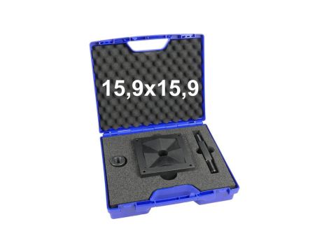 Wycinak kwadratowy do otworów w stali 15,9x15,9 mm / Otwornica do blachy 15,9x15,9mm / ENERGOTYTAN WK15,9