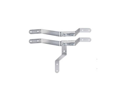 Uchwyt masztu 250mm, z cybantami M8, stal, ocynk Extralink K250