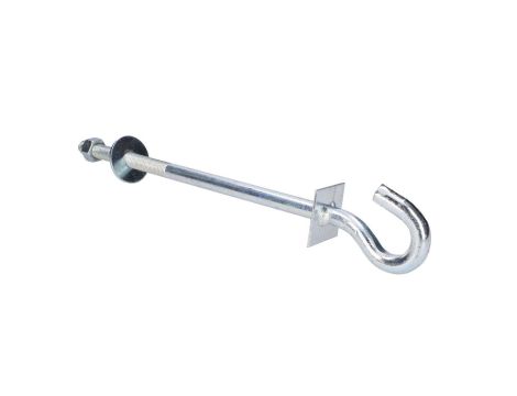 Śruba hakowa do wieszania uchwytów odciągowych 12/300mm Extralink