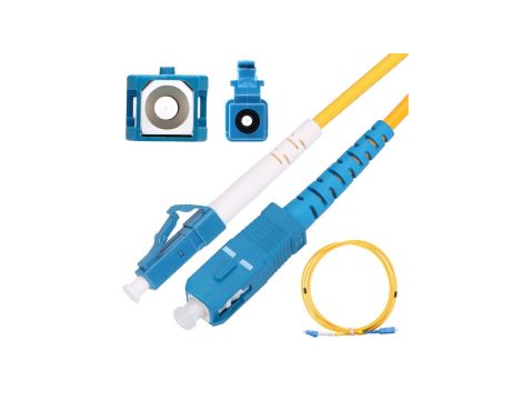 Patchcord Jednomodowy, Simplex, G652D, 3mm, 5m Extralink LC/UPC-SC/UPC