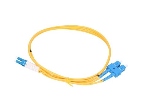 Patchcord Jednomodowy, Duplex, G652D, 3mm, 20m Extralink LC/UPC-SC/UPC