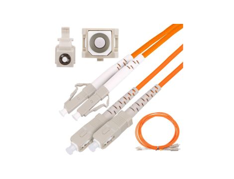 Patchcord Wielomodowy, OM2, Duplex, 3mm, 3m Extralink SC/UPC-LC/UPC