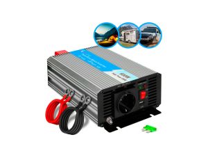 Przetwornica napięcia samochodowa 12V, 600W czysty sinus Extralink OPIP-600W