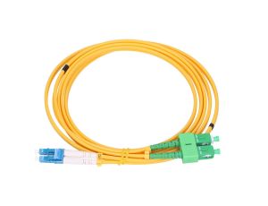 Patchcord Jednomodowy, Duplex, G652D, PVC, 3mm, 1m Extralink LC/UPC-SC/APC