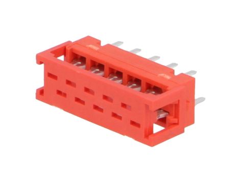 Micro-MaTch przejście 10-PIN IDC,THT na PCB,na taśmę 1,27mm 8-215570-0